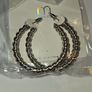 Silver Hoop Earrings